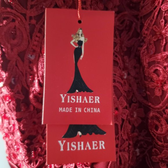 NWT Wine Plus Size Formal Bridal Maxi Gown Corset Sequin Off-shoulder Beaded, 22 - Picture 3 of 10